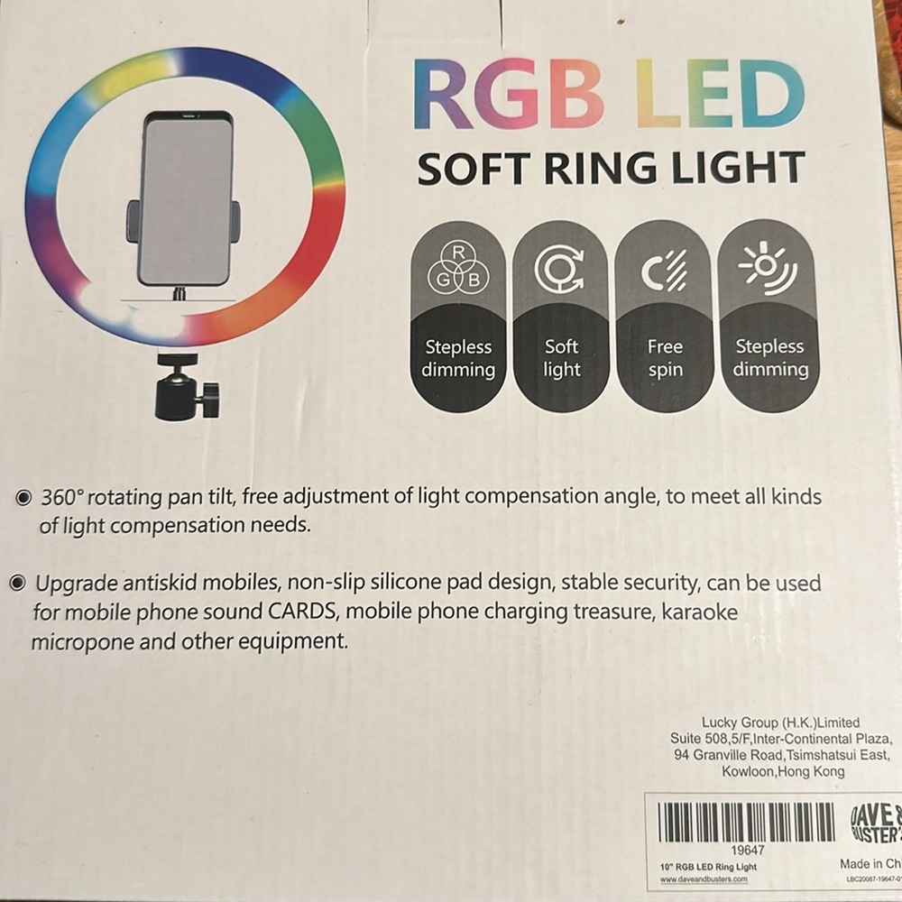 🆕 RGB LED Soft Ring Light - Picture 2 of 2